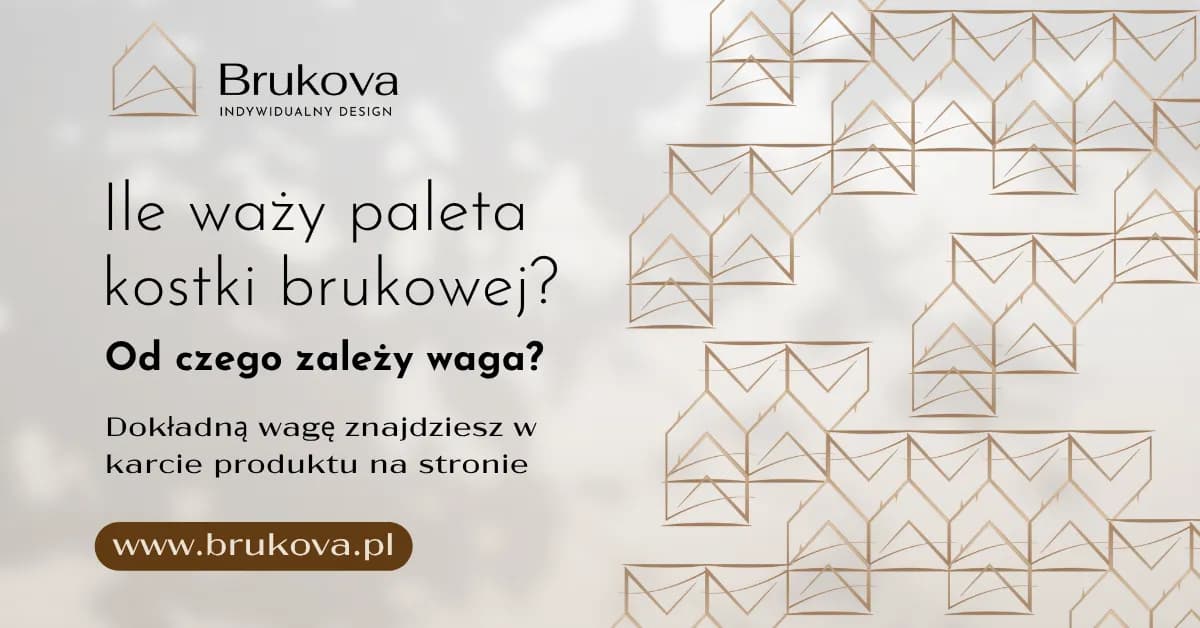 Ile waży paleta kostki brukowej 6 cm? Kluczowe informacje dla Ciebie