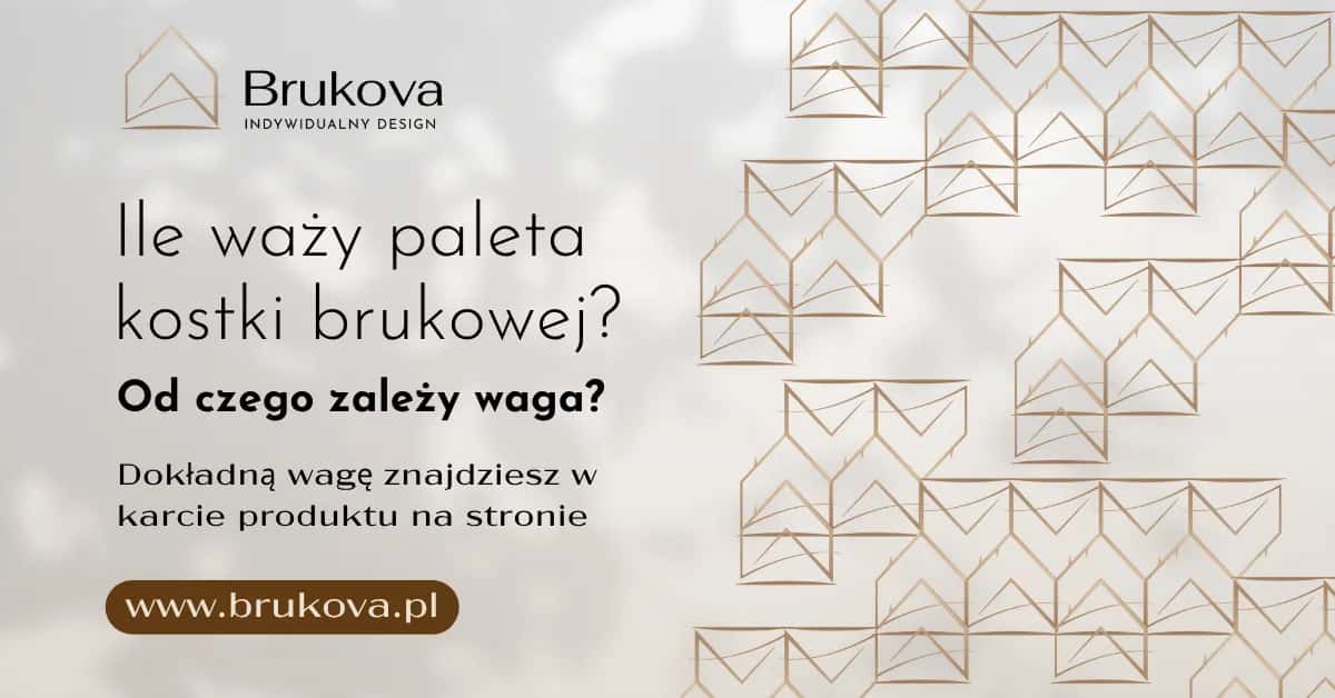 Ile waży paleta kostki brukowej 6 cm? Kluczowe informacje dla Ciebie