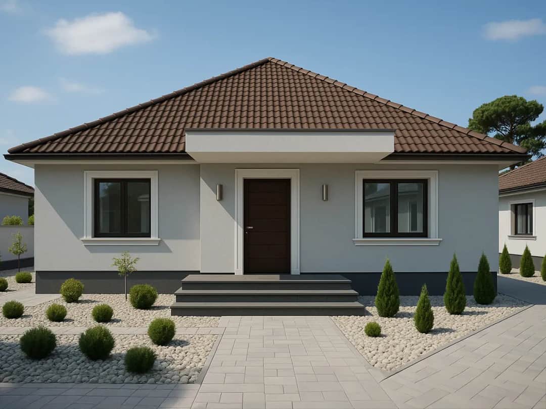 Jaki kolor ogrodzenia do brązowego dachu, aby uniknąć błędów w stylu?