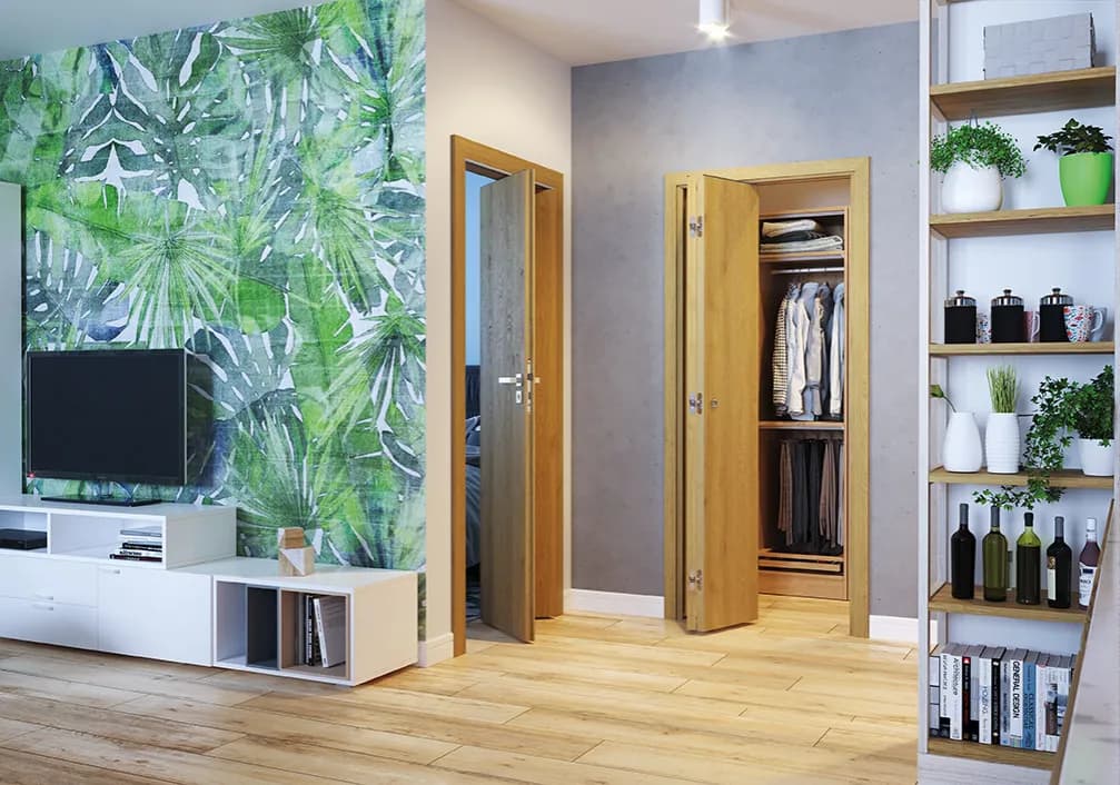 Drzwi łamane do garderoby: Funkcjonalne rozwiązanie dla małych wnętrz